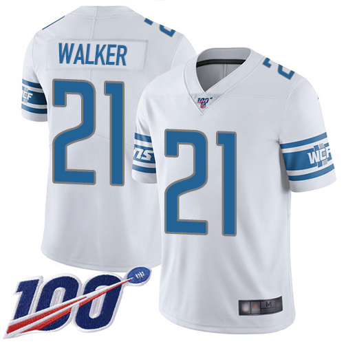 Detroit Lions Limited White Men Tracy Walker Road Jersey NFL Football #21 100th Season Vapor Untouchable->women nfl jersey->Women Jersey